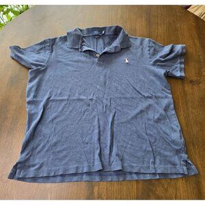Polo By Ralph Lauren Men's Large Blue Short Sleeve Polo Flesh Pony Logo
